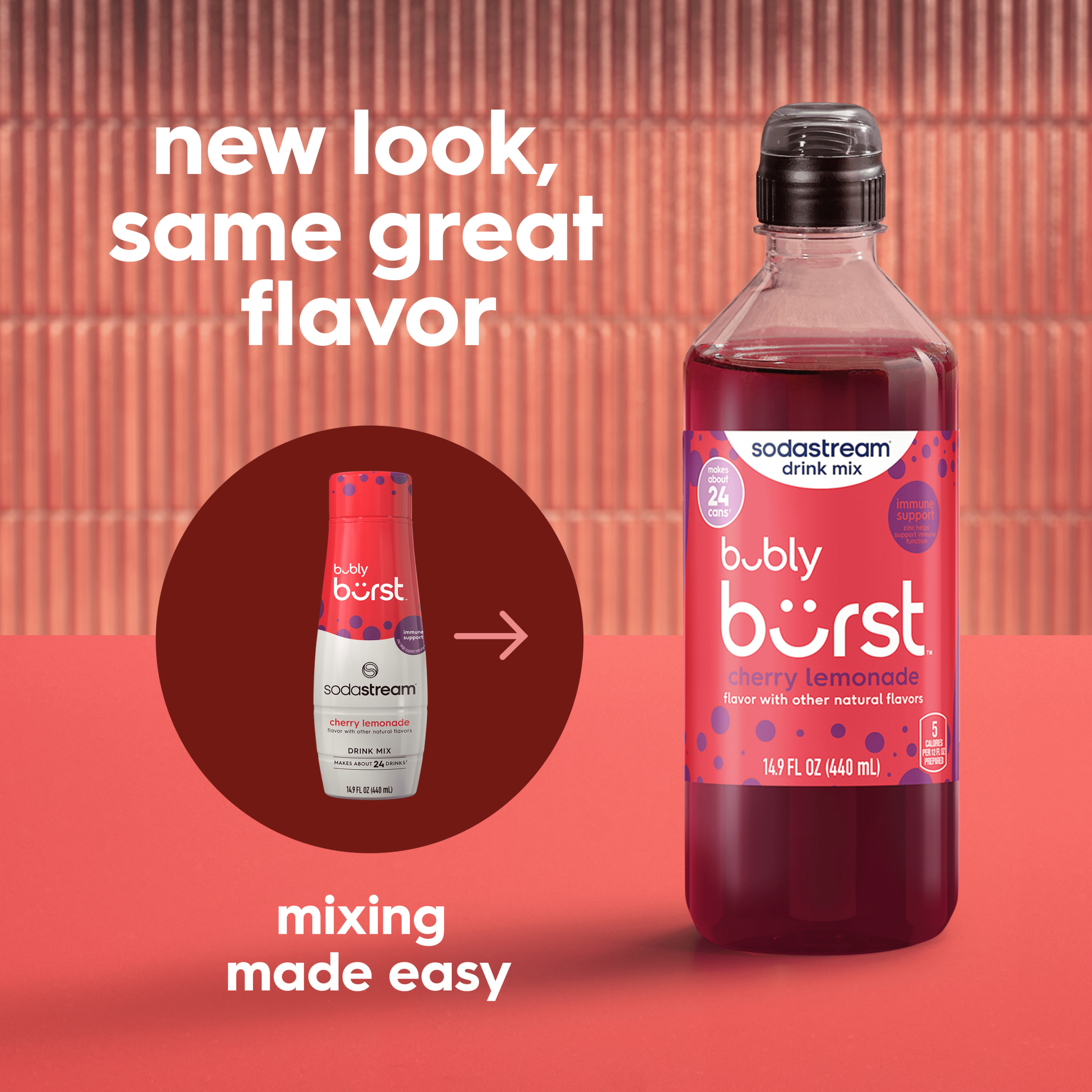 Sodastream bubly burst? Cherry Lemonade Drink Mix 440ml - Image 5