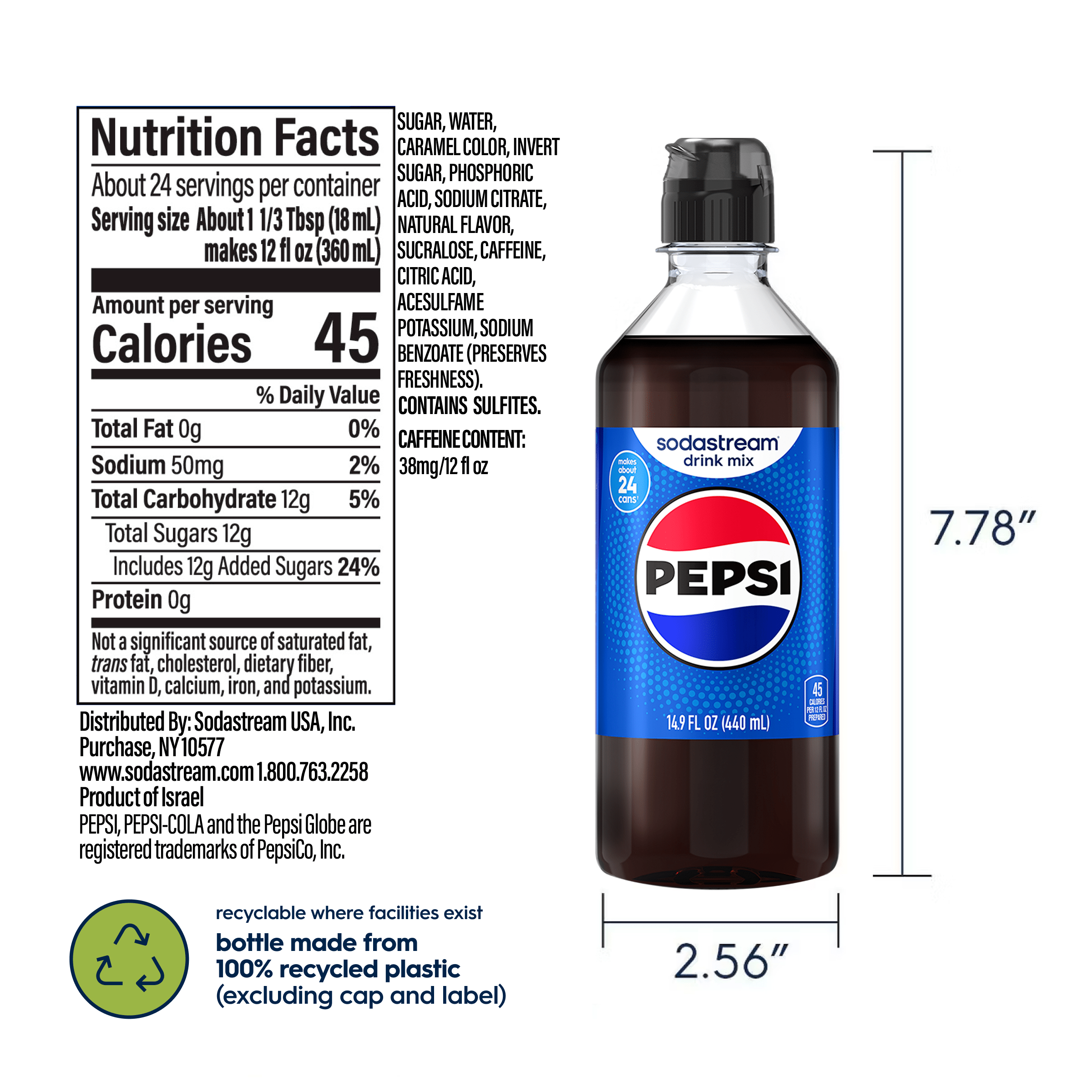 Sodastream Pepsi Drink Mix 440ml - Image 6