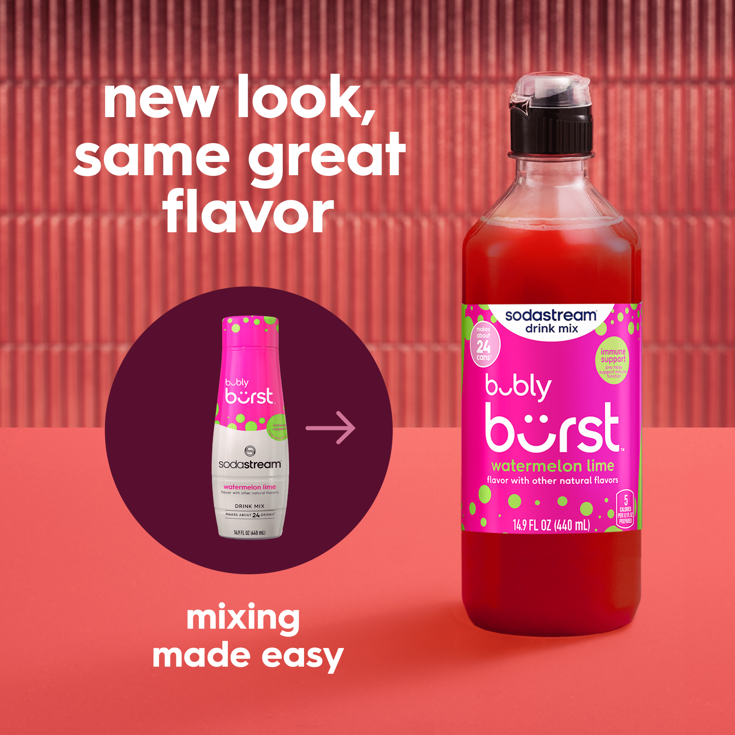 Sodastream bubly burst? Watermelon Lime Drink Mix 440ml - Image 5