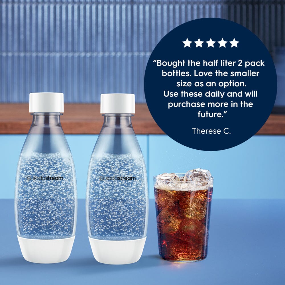 Sodastream Sparkling Water Bottle Twin Pack White 16.9 oz- final sale - Image 2