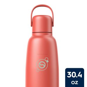Sodastream Fizz & Go? Insulated Stainless Steel Carbonating Bottle Papaya 30.4 oz
